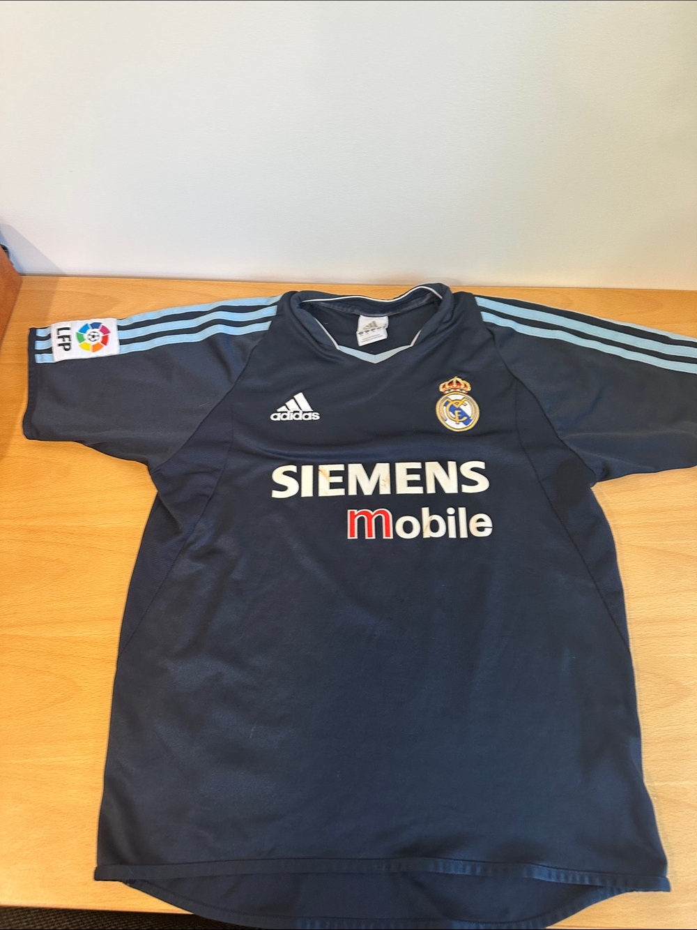 adidas Navy & Light Blue Real Madrid Kids Soccer Jersey